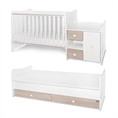 Bed MiniMAX NEW white+amber Variant B /teen bed; baby bed&cupboard/ *The bed can be used by two children at the same time